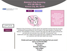 Tablet Screenshot of blakeleysgrooming.com